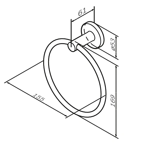 Полотенцедержатель AM.PM X-Joy A85A34444 розовое золото Полотенцедержатель AM.PM X-Joy A85A34444 розовое золото