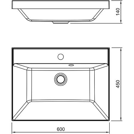 Раковина Style Line ASTI 600x450 СС-00002469 мебельная кварц, серый шелк Раковина Style Line ASTI 600x450 СС-00002469 мебельная кварц, серый шелк