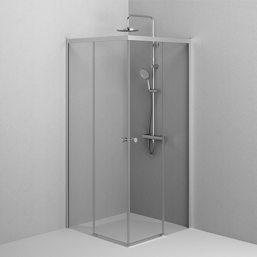 Душевой уголок AM.PM X-Joy W94G-403-9090-MT1K раздвижные двери 90x90 профиль хром матовый, стекло прозрачное Душевой уголок AM.PM X-Joy W94G-403-9090-MT1K раздвижные двери 90x90 профиль хром матовый, стекло прозрачное