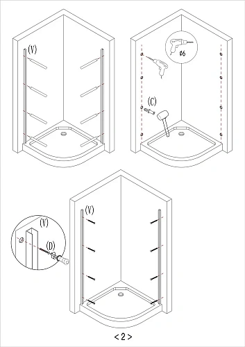 Душевой уголок Taliente 90x90x195см, четверть круга, раздвижной, прозр.стекло 6мм, черный профиль TA-09091-1CB Душевой уголок Taliente 90x90x195см, четверть круга, раздвижной, прозр.стекло 6мм, черный профиль TA-09091-1CB