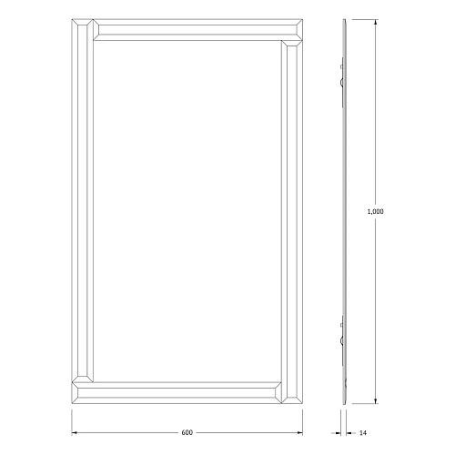Зеркало Evoform Style BY 0807 60х100 см Зеркало Evoform Style BY 0807 60х100 см