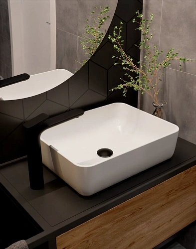 Смеситель для раковины AQUAme Como AQM6514MB Черный матовый Смеситель для раковины AQUAme Como AQM6514MB Черный матовый