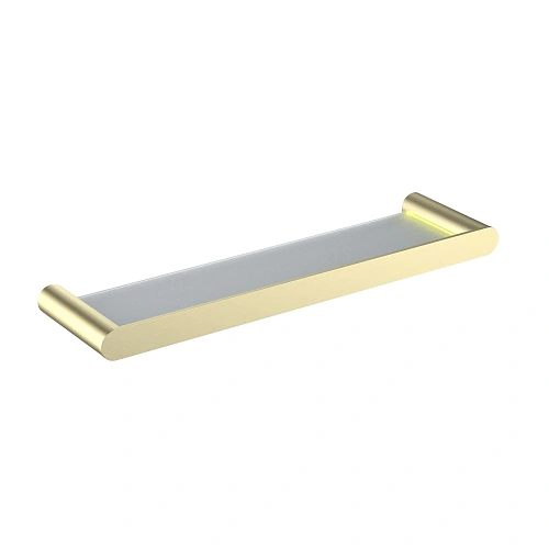 Полка Timo Saona 13072/17 стеклянная золото матовое Полка Timo Saona 13072/17 стеклянная золото матовое