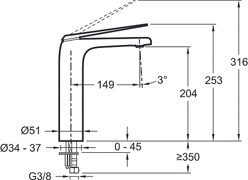 Смеситель для раковины Jacob Delafon Avid E97347-ND-CP Смеситель для раковины Jacob Delafon Avid E97347-ND-CP
