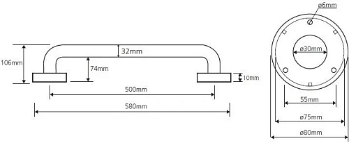 Поручень Bemeta HELP program 301100501 Поручень Bemeta HELP program 301100501