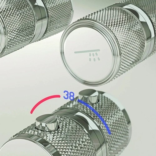 Душевая система Sancos Space SC3006CH встраиваемый с термостатом, хром Душевая система Sancos Space SC3006CH встраиваемый с термостатом, хром