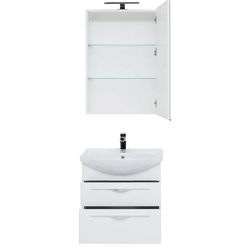 Комплект мебели Aquanet Ирвин 65 белый 00210252 Комплект мебели Aquanet Ирвин 65 белый 00210252