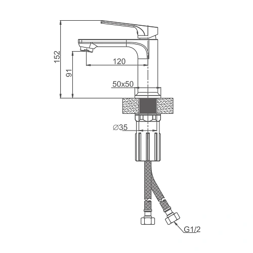 Смеситель для раковины Splenka S30.10.03, золотой сатин Смеситель для раковины Splenka S30.10.03, золотой сатин