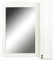 Зеркальный шкаф Orange Классик F7-85ZS3 с подсветкой, молочный белый Зеркальный шкаф Orange Классик F7-85ZS3 с подсветкой, молочный белый
