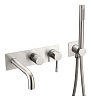 Картинка анонса товара «смеситель для ванны boheme uno nickel brush 464-3-nb встраиваемый»