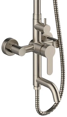 Душевая система Orange Steel M99-911ni с изливом, никель Душевая система Orange Steel M99-911ni с изливом, никель