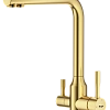 Смеситель для кухни Raglo R81.61.03 с подключением к фильтру, золотой сатин Смеситель для кухни Raglo R81.61.03 с подключением к фильтру, золотой сатин