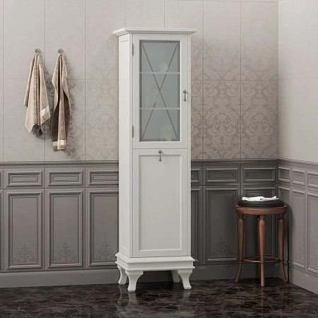 Шкаф-пенал Opadiris Борджи, слоновая кость, левый Z0000012564 Шкаф-пенал Opadiris Борджи, слоновая кость, левый Z0000012564