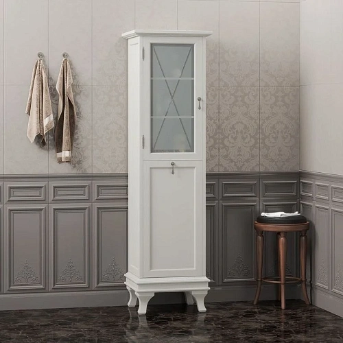 Шкаф-пенал Opadiris Борджи, слоновая кость, левый Z0000012564 Шкаф-пенал Opadiris Борджи, слоновая кость, левый Z0000012564