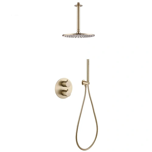 Душевая система ABBER Wasser Kreis AF8121G скрытого монтажа без излива, золото матовое Душевая система ABBER Wasser Kreis AF8121G скрытого монтажа без излива, золото матовое