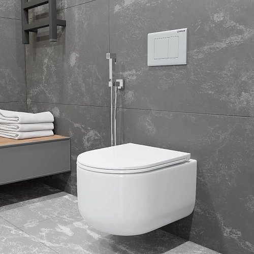 Унитаз подвесной CHARUS ELMO RIMLESS TORNADO EWC700-129WT с сиденьем микролифт Унитаз подвесной CHARUS ELMO RIMLESS TORNADO EWC700-129WT с сиденьем микролифт