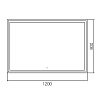 Зеркало ABBER See AG6115SL-1.2 с подсветкой, сенсор, диммер Зеркало ABBER See AG6115SL-1.2 с подсветкой, сенсор, диммер
