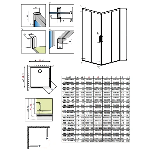 Левая часть душевой кабины Radaway Idea 387062-01-01L 100 см L Левая часть душевой кабины Radaway Idea 387062-01-01L 100 см L
