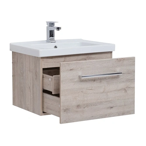 Тумба под раковину DREJA BIG INN, 65 см, подвесная, 1 ящик + выдвижной внутренний ящик, дуб кантри 7 77.0202D Тумба под раковину DREJA BIG INN, 65 см, подвесная, 1 ящик + выдвижной внутренний ящик, дуб кантри 7 77.0202D