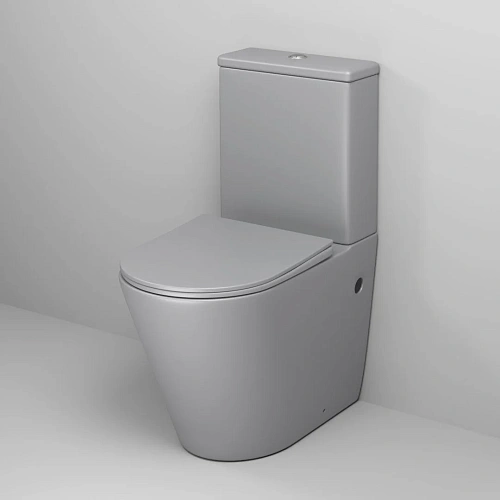 Унитаз напольный GROSSMAN GR-4480GLMS Color 620x365x810 серый матовый безободковый с сиденьем Унитаз напольный GROSSMAN GR-4480GLMS Color 620x365x810 серый матовый безободковый с сиденьем