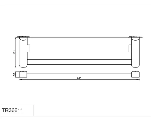 Полка Rush Thira TR36611 65см Полка Rush Thira TR36611 65см