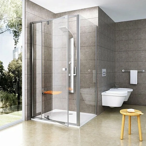 Душевая перегородка Ravak Pivot PPS-90 (сатин+транспарент) 90G70U00Z1 Душевая перегородка Ravak Pivot PPS-90 (сатин+транспарент) 90G70U00Z1