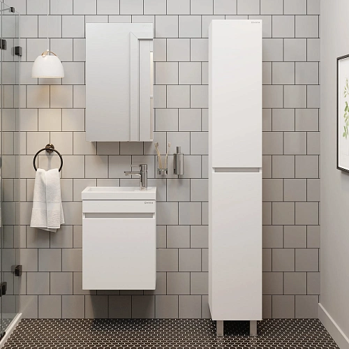 Тумба под раковину Onika Милтон 45 см 104513 подвесная, белая (для Фостер 45) Тумба под раковину Onika Милтон 45 см 104513 подвесная, белая (для Фостер 45)