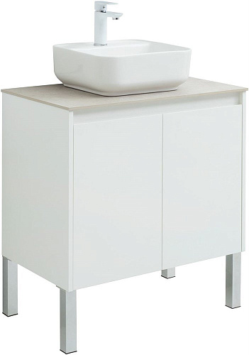 Тумба под раковину Aquanet Nova Lite 75 белый глянец (2 дверцы) 00298850 Тумба под раковину Aquanet Nova Lite 75 белый глянец (2 дверцы) 00298850