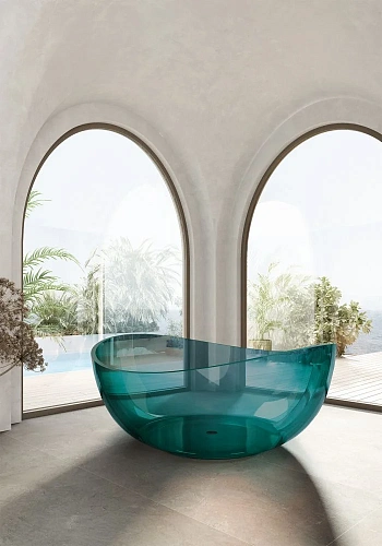 Ванна отдельностоящая ABBER AT9705Aquamarin 150x150 универсальная, бирюзовый полиэфирная смола Ванна отдельностоящая ABBER AT9705Aquamarin 150x150 универсальная, бирюзовый полиэфирная смола