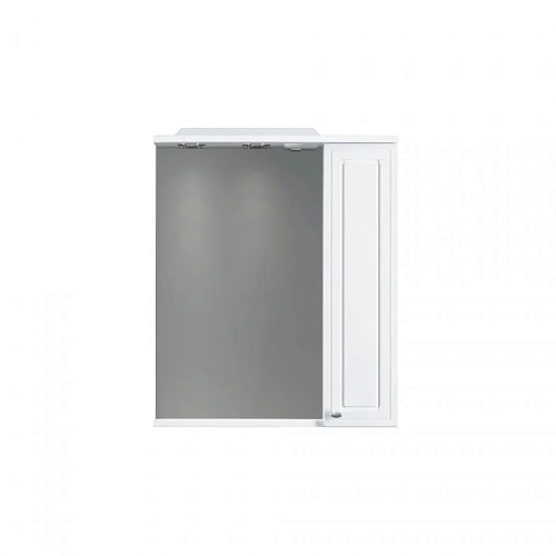 Зеркальный шкаф Damixa Palace One M41MPR0601WG правый, 60 см, с подсветкой, белый Зеркальный шкаф Damixa Palace One M41MPR0601WG правый, 60 см, с подсветкой, белый