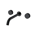 Детальная картинка товара «смеситель для раковины boheme stick 152-2-b.2 встравиваемый touch на 3 отверстия black»