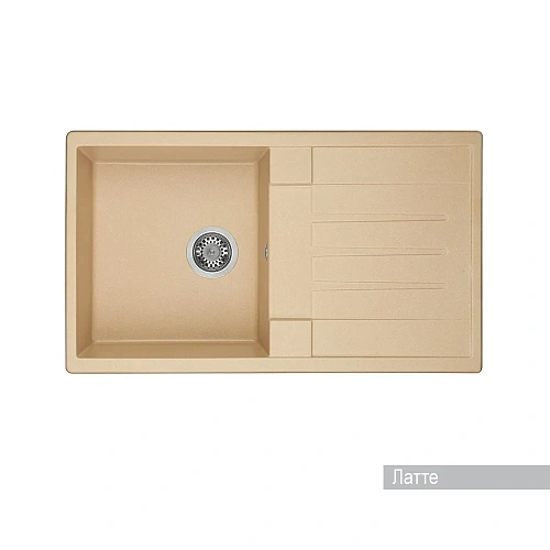 Кухонная мойка Aquaton Верона 1A710032VR260 из литого мрамора, прямоугольная, с крылом латте Кухонная мойка Aquaton Верона 1A710032VR260 из литого мрамора, прямоугольная, с крылом латте