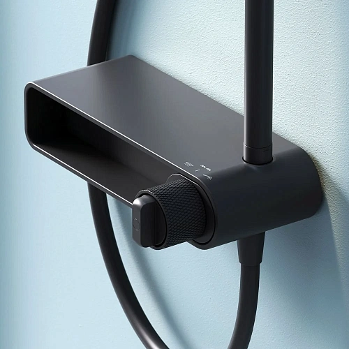 Душевая система AM.PM X-Joy F0785A622 верхний душ 220мм, черный Душевая система AM.PM X-Joy F0785A622 верхний душ 220мм, черный