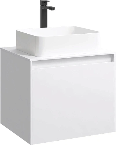 Фасад тумбы под раковину AQWELLA Mobi MOB0706W цвет белый, 60 см Фасад тумбы под раковину AQWELLA Mobi MOB0706W цвет белый, 60 см