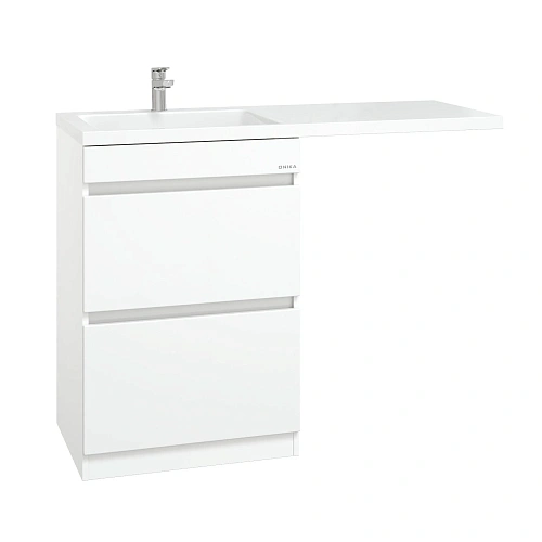 Тумба под раковину Onika Милтон 58 см 105801 напольная под стиральную машину, белая (дляМарсал 120) Тумба под раковину Onika Милтон 58 см 105801 напольная под стиральную машину, белая (дляМарсал 120)