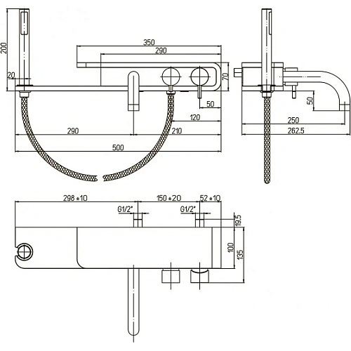 Душевой трап Paini 150х150 мм C1381A Душевой трап Paini 150х150 мм C1381A