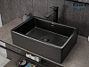 Картинка анонса товара «раковина gid n9129bg 53381 накладная черная графит 50x38x14.5»