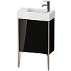 Картинка анонса товара «тумба под раковину duravit xviu xv4532lb140 напольная 48 см черный глянцевый»