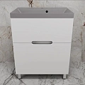 Тумба под раковину Style Line Матис 70 см ЛС-00002442 напольная, белый матовый Тумба под раковину Style Line Матис 70 см ЛС-00002442 напольная, белый матовый