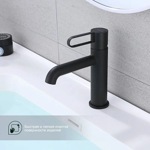 Смеситель для раковины Splenka S03.10.06, черный Смеситель для раковины Splenka S03.10.06, черный