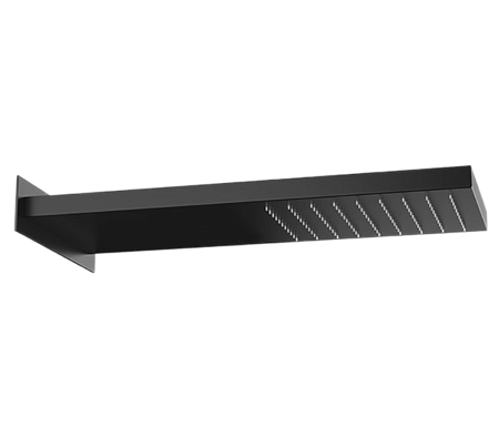 Верхний душ Remer 350SSNOX настенный 50x20 см, черный матовый