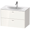 Картинка анонса товара «тумба под раковину duravit brioso br431202222 подвесная 82 см белая»