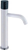 Картинка анонса товара «смеситель для раковины boheme stick 122-w-mr-b white»