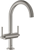 Картинка анонса товара «смеситель для раковины grohe atrio new, суперcталь (21022dc3)»