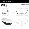 Ванна из искусственного камня WHITECROSS Onyx A 160x75 (черный/белый глянец) искусственный камень 02 0204.160075.10100 Ванна из искусственного камня WHITECROSS Onyx A 160x75 (черный/белый глянец) искусственный камень 02 0204.160075.10100