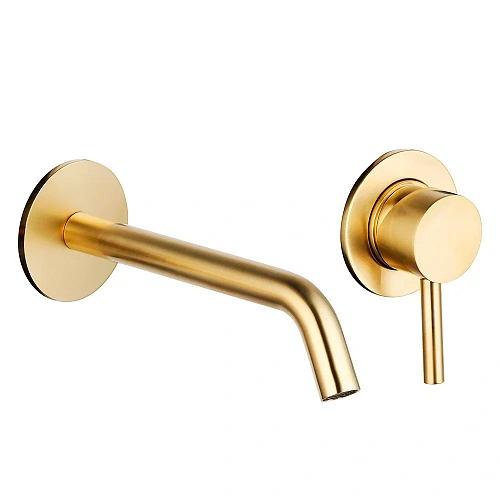 Смеситель для раковины AQUAme Siena AQM 6215GG на 2 отв. 180мм, внутр монтаж в компл, Glossy gold AQM6215GG Смеситель для раковины AQUAme Siena AQM 6215GG на 2 отв. 180мм, внутр монтаж в компл, Glossy gold AQM6215GG