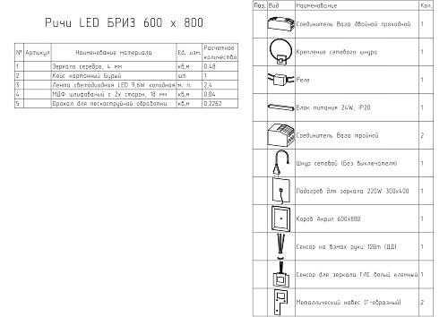 Зеркало BRIZ Риччи пдз 44-60 360 01-44060-00 00 Зеркало BRIZ Риччи пдз 44-60 360 01-44060-00 00
