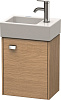 Картинка анонса товара «тумба под раковину duravit brioso br4049r1052 подвесная 36 см европейский дуб»