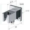 Шланговое подключение Remer 337QCFP, черный брашированный хром Шланговое подключение Remer 337QCFP, черный брашированный хром