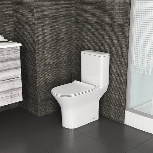 Унитаз напольный GROSSMAN GR-4443S 640x355x795 безободковый с тонкой крышкой Унитаз напольный GROSSMAN GR-4443S 640x355x795 безободковый с тонкой крышкой